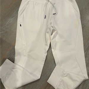 BYLT Basics White Joggers